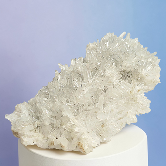 Madagascan Clear Quartz. Clear Quartz is known as the Master Healer. If you only ever own one stone, you better make it clear quartz! For all healing, manifesting, energizing, inspiring, creating, cleansing and amplifying. Clear Quartz resonates with our physcial, mental and emotional being. Sending away negative energy and stimulating the immune system. Encouraging spiritual growth, spirituality and wisdom. This bracelet may bring clarity to the mind and thought process, even clarity of emotions. Assisting with focus, especially studying and concentrating.  Clear Quartz amplifies the energies of any surrounding crystals. It is good for helping improve your memory, improve your energy levels, weight loss, diabetes symptoms & is said to provide some pain relief. Giving you an ongoing energy lift direct from nature. Cleanse and set your intentions before you wear. Clear Quartz aligns with the Crown Chakra. Clear Quartz closely aligns to the personality traits of Zodiac Signs of all. Compliment your crystal healing with our Sage Oil Roller with Green Aventurine shaker gemstones. One Available