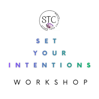 Stone Tree Collection's Set your Intentions Workshops are held at Carseldine Markets at 11am. Dominique will go through the Set your Intentions worksheet specifically identifying your deeper intentions, focusing of specificity of intentions and how to best acheive your desired results through questioning the self and identifying your next best course of action. These skills are taught to be used as a daily practice to improve your life and wellbeing. This is a fundamental skill in becoming self aware and deliberately thoughtful in a world filled with uncertainty and constant change, your best skills will always be your knowledge.

Add to Cart to complete your booking, we will contact you with your Booking Date. Workshops taught by Dominique, Qualifications: Holistic Therapies and Counselling Diploma.