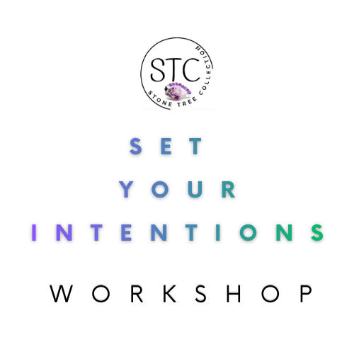 Stone Tree Collection's Set your Intentions Workshops are held at Carseldine Markets at 11am. Dominique will go through the Set your Intentions worksheet specifically identifying your deeper intentions, focusing of specificity of intentions and how to best acheive your desired results through questioning the self and identifying your next best course of action. These skills are taught to be used as a daily practice to improve your life and wellbeing. This is a fundamental skill in becoming self aware and deliberately thoughtful in a world filled with uncertainty and constant change, your best skills will always be your knowledge.

Add to Cart to complete your booking, we will contact you with your Booking Date. Workshops taught by Dominique, Qualifications: Holistic Therapies and Counselling Diploma.