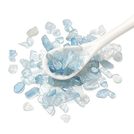 Wholesale Aquamarine crystal gemstone chips 1000g