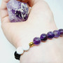Designed by Stone Tree Collection our Anxiety Bracelet is perfect for creating space to soothe racing thoughts of uncertainty and crippling fear in social situations. Amethyst is the star here, helping you find calm and relieve stresses. Howlite is a stone that keeps you centered and calm in any situation that threaten to escalate. Black Tourmaline is your back up girl, assisting with protection from negative energies that people and places may create. Also helpful in self reflection so you can focus on being more aware of your anxiety triggers and finding new and creative ways to adjust your lifestyle and reduce anxiety. Suitable for adults and children alike. Can be worn at school if your child suffers diagnosed anxiety and your principal approves of course.