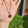 Amethyst Sphere Necklace