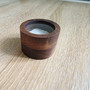 Natural dark wood Ring Box is 50mm Round and stands 34mm tall, featuring a clear see through top panel. Soft inner ring material to slide in your precious jewellery. If you are gifting a ring this box is exciting and perfect for creating pre opening suspense whether for a wedding, engagement, birthday, anniversary or any other celebration.