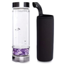 STC Crystal Water Bottles are made from thick glass secured with a screw top stainless, smudge proof lid. Each water bottle comes with a black protective carry case, absorbs moisture from cold drinks and absorbs shock when dropped. Crystal chips fill the base compartment, imbuing your water with your choosen energy. Base compartment can unscrew to remove and clean crystals and to customise your design.

Ask for

Pink Rhodonite

Flashy Labradorite

Blue Apatite

Black Obsidian

Amethyst

Citrine

Carnelian

Red Jasper

Sodalite

Rose Quartz

Quartz