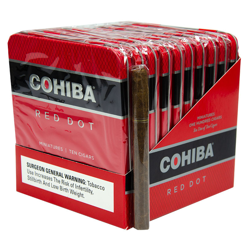 Cohiba Red Dot Miniature Cigarillos Tins 10/10