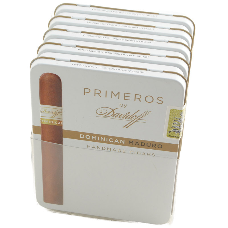 新品未開封 タバコ ノベルティ トランプ 6個セット オハイオ製 ビンテージ Davidoff Primeros Dominican Maduro Tins | Atlantic Cigar Company