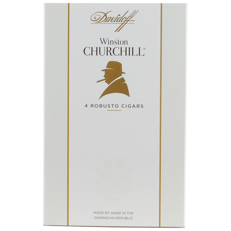 Davidoff Winston Churchill Robusto 4-Pack 1/4 | Atlantic Cigar Company