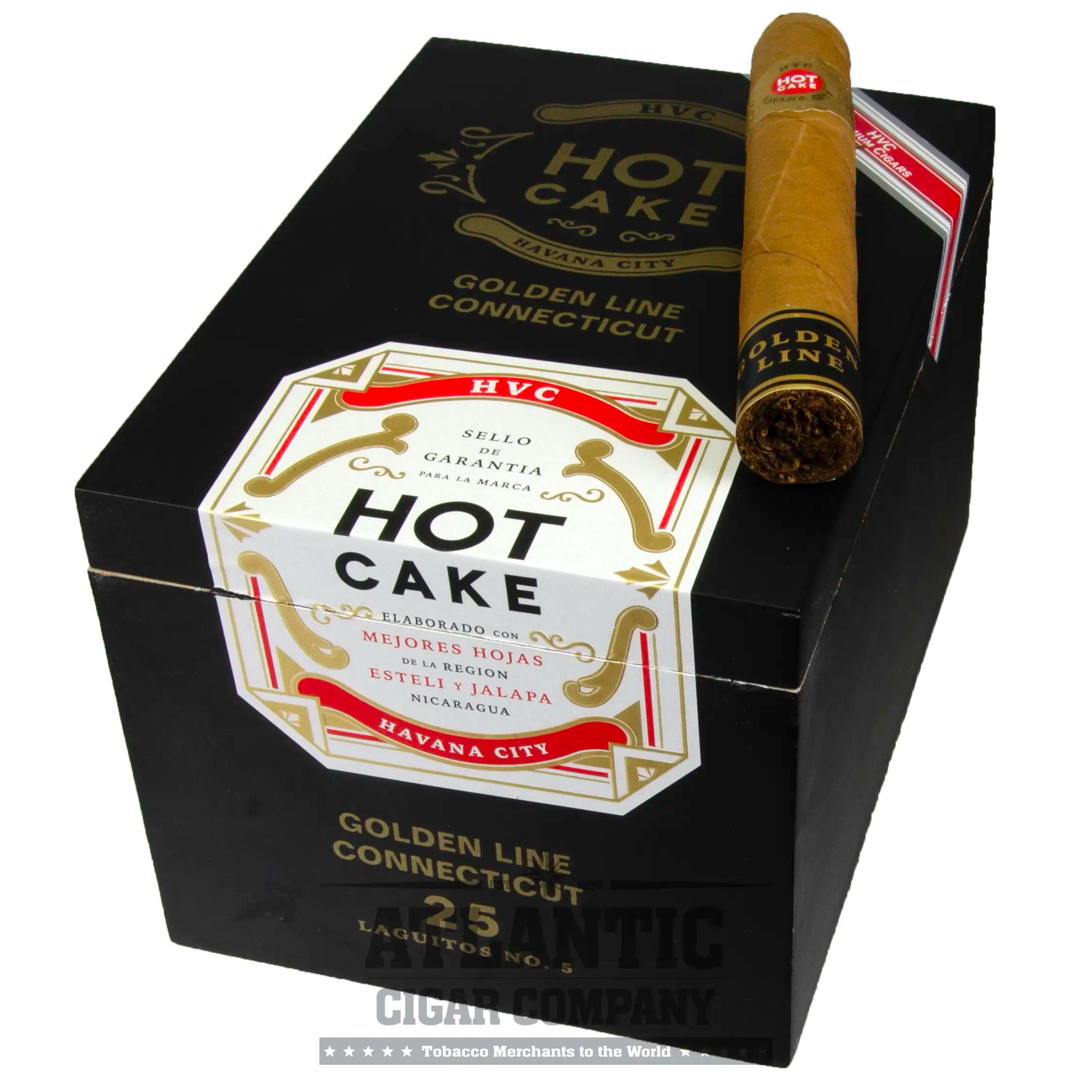 HVC Hot Cake Golden Line Connecticut Laguito No. 5 Cigars