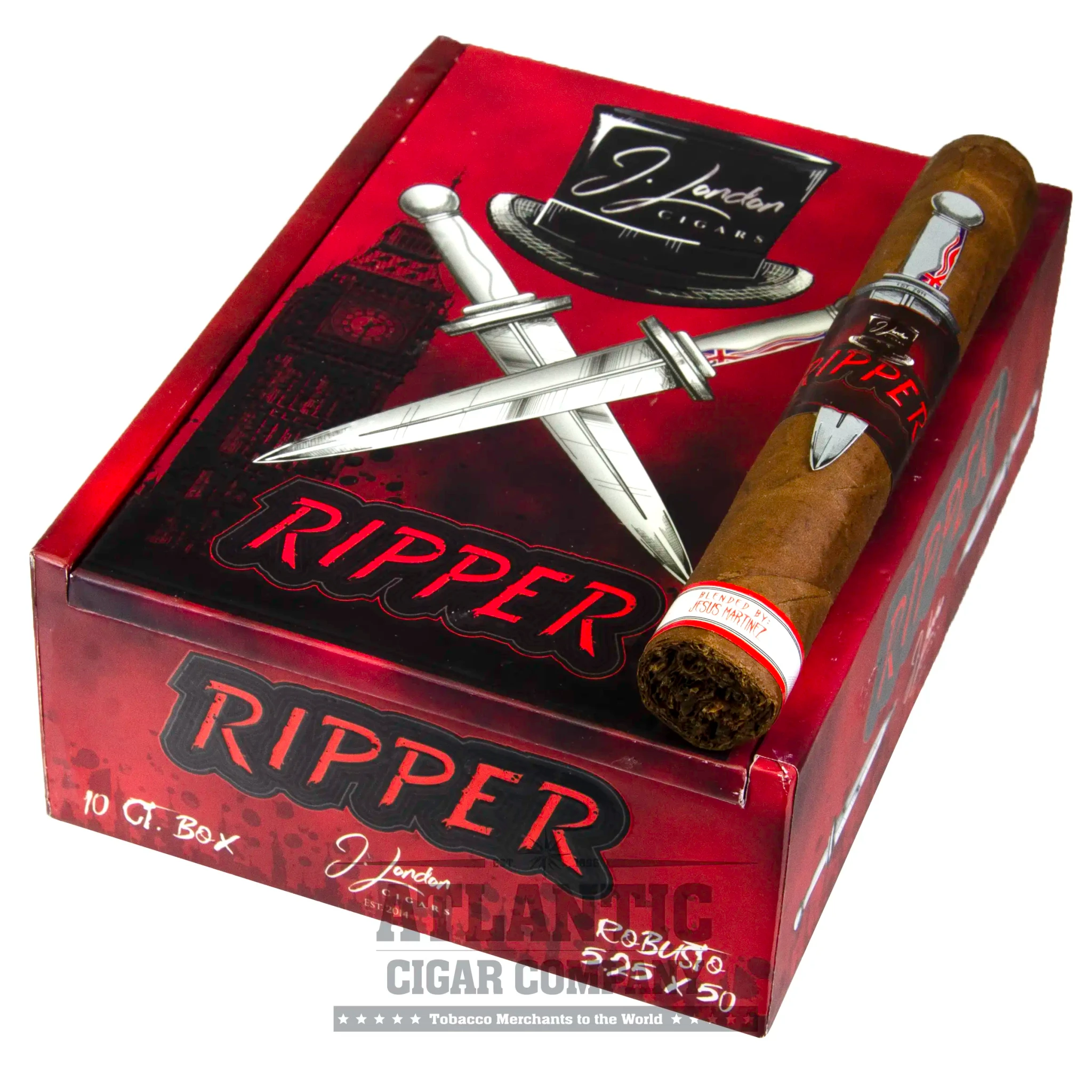 The Ripper Firework Box J. London The Ripper (5 1/4 x 50) | Atlantic Cigar Company