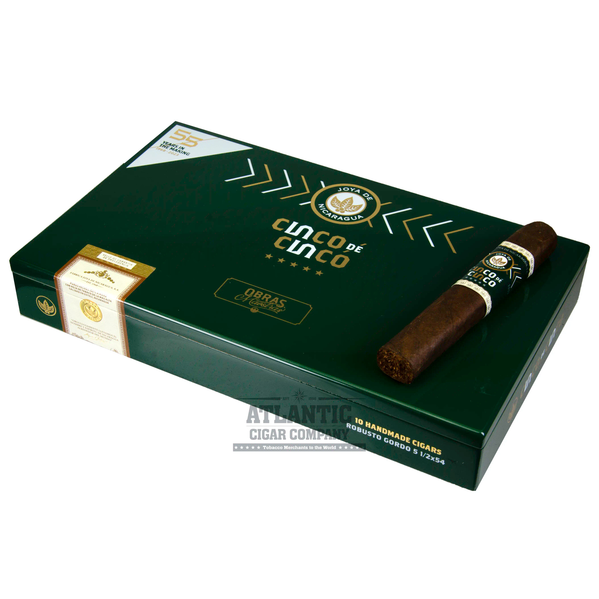Joya De Nicaragua Cinco de Cinco Robusto Gordo | Atlantic Cigar