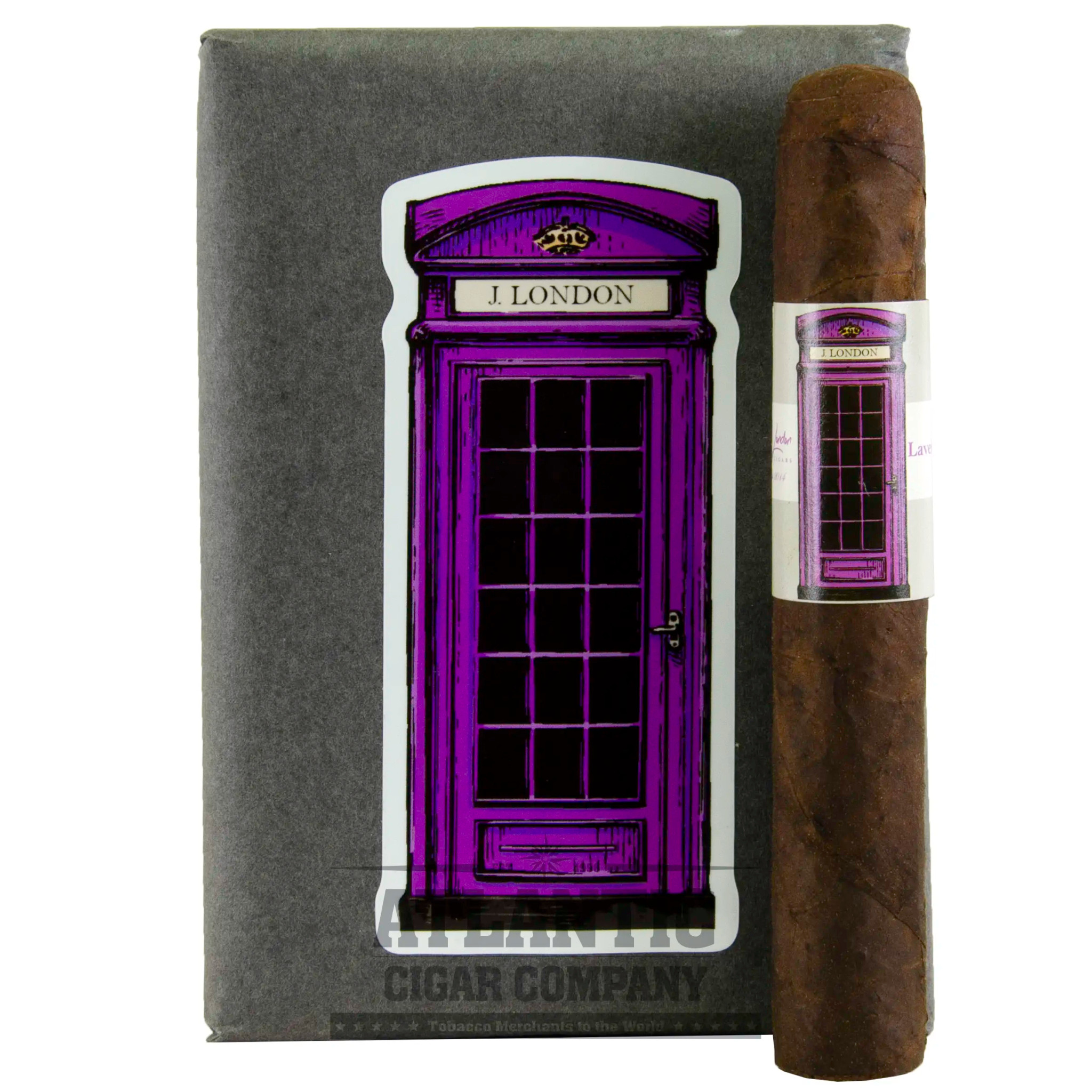 J. London Telephone Booth Series Cigars Robusto Lavender (5x50) | Atlantic  Cigar Co.