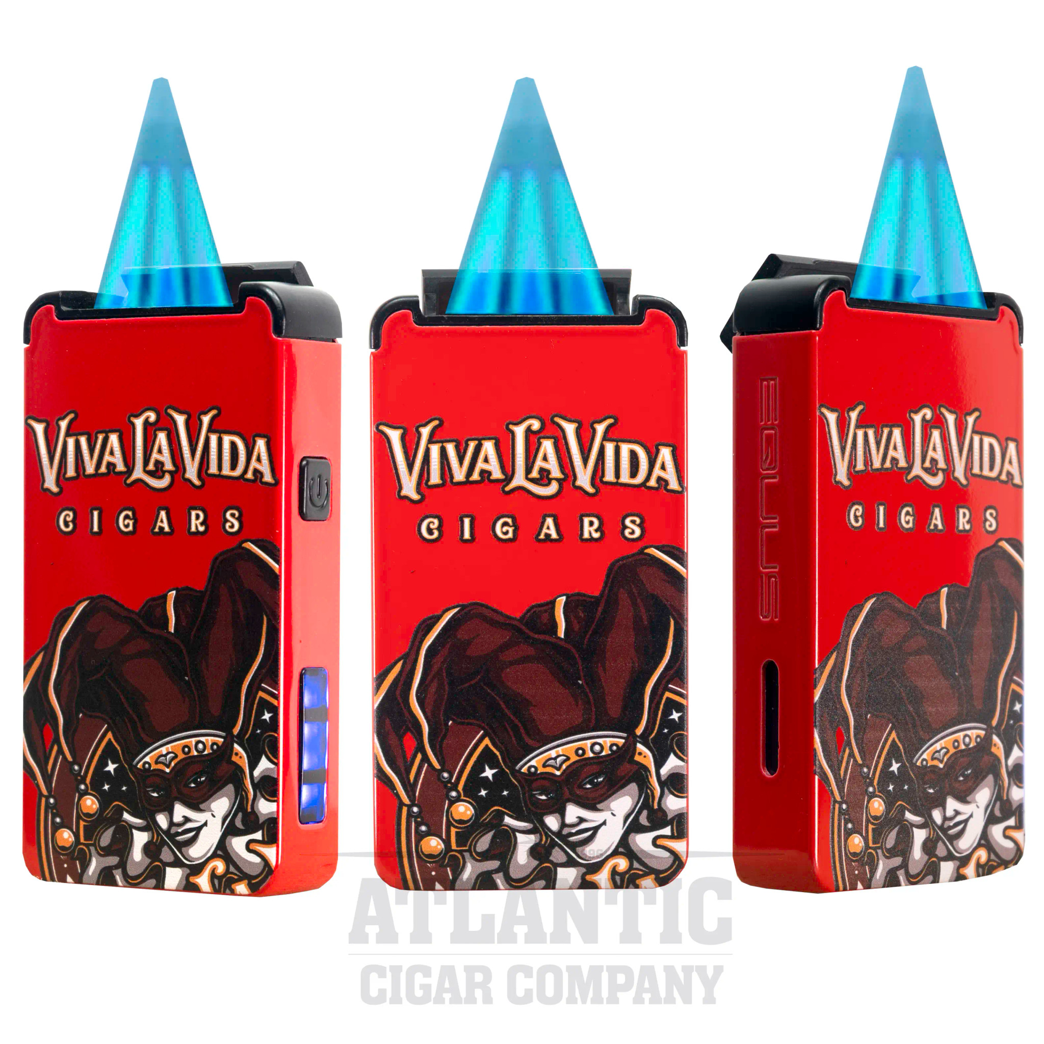 Equus MOD 3XC Torch Viva La Vida Red & Black Cigar Lighter