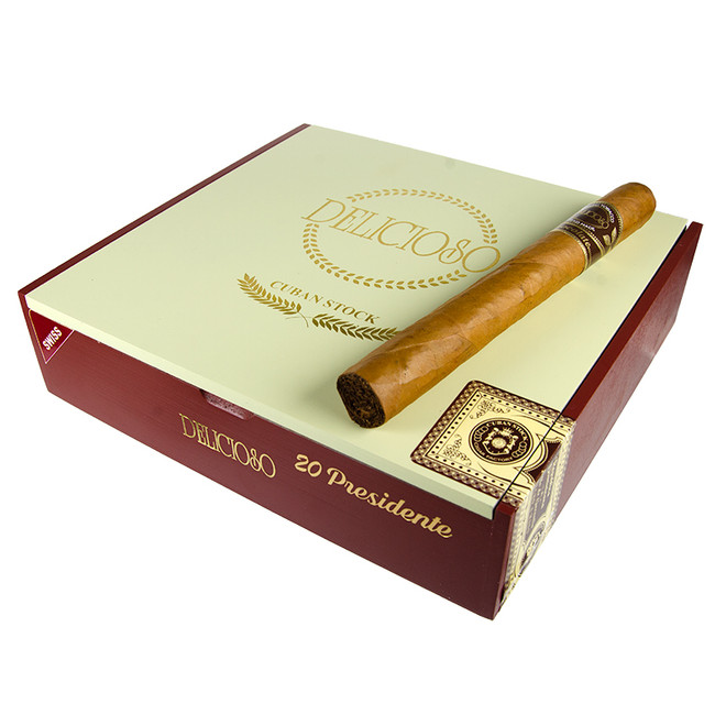 Delicioso Flavored by Cuban Stock Swiss Chocolate Presidente 7x50
