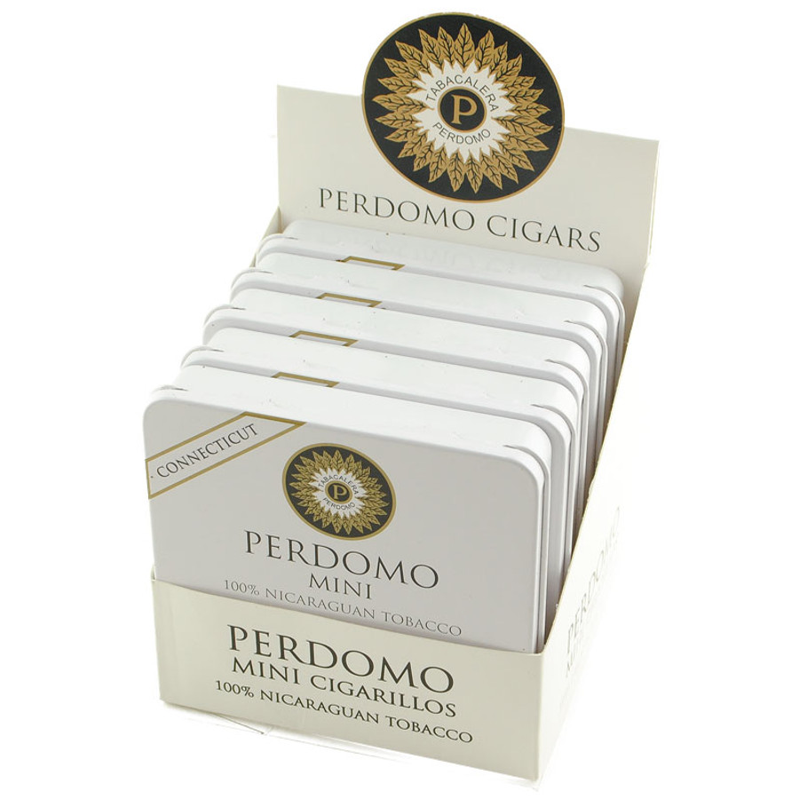 Perdomo Mini Cigarillos Connecticut White Tins