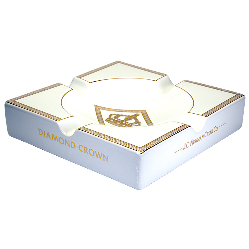 J.C. Newman 125th Anniversary Ashtray White