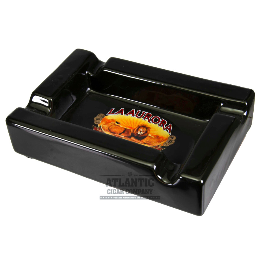 La Aurora Ceramic Ashtray Black