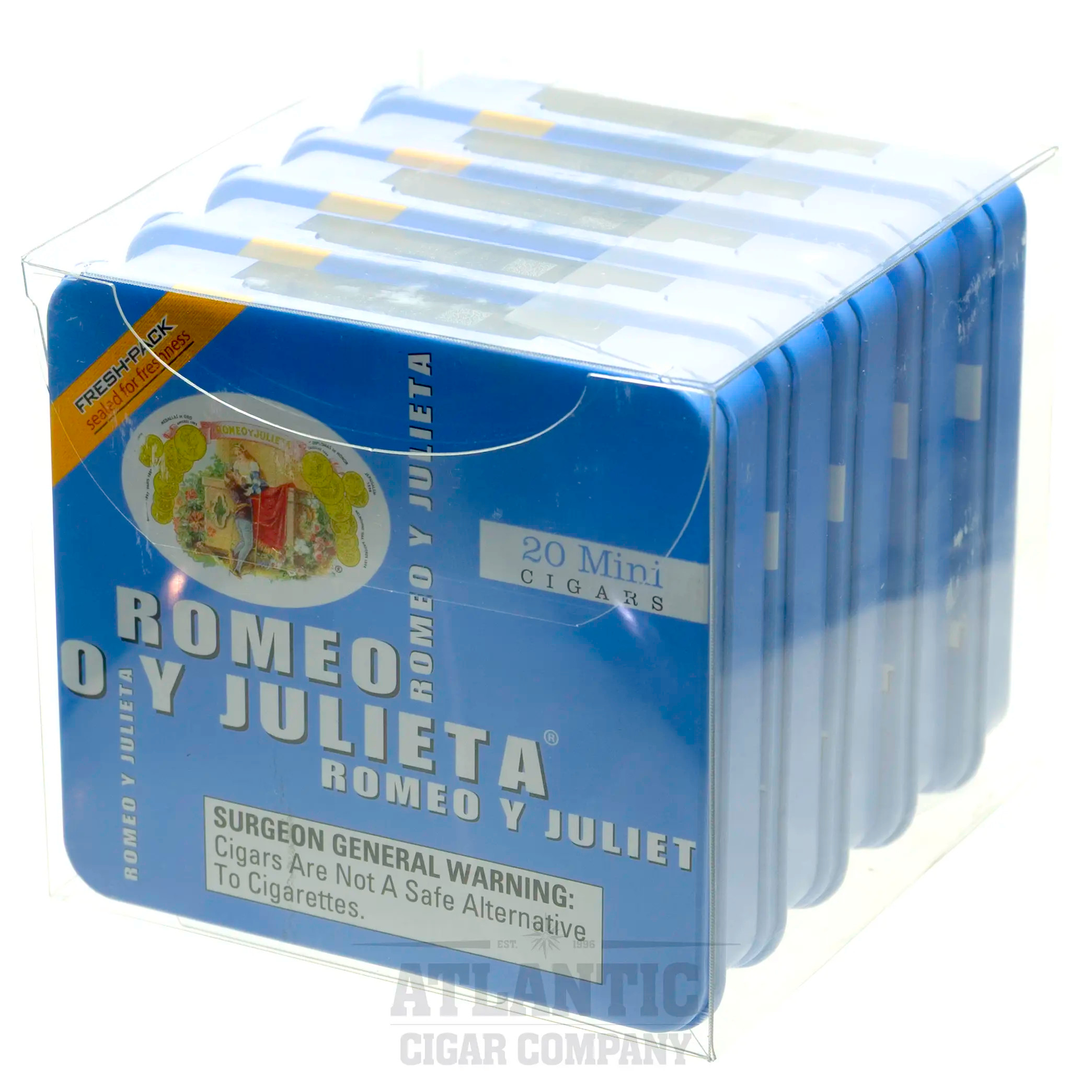 Romeo Y Julieta 1875 Mini Blue Mild Tins 5/20 | Atlantic Cigar Company
