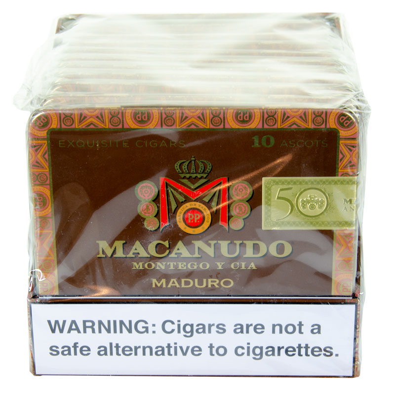 Macanudo Maduro Ascots Tins 10/10 | Atlantic Cigar Company