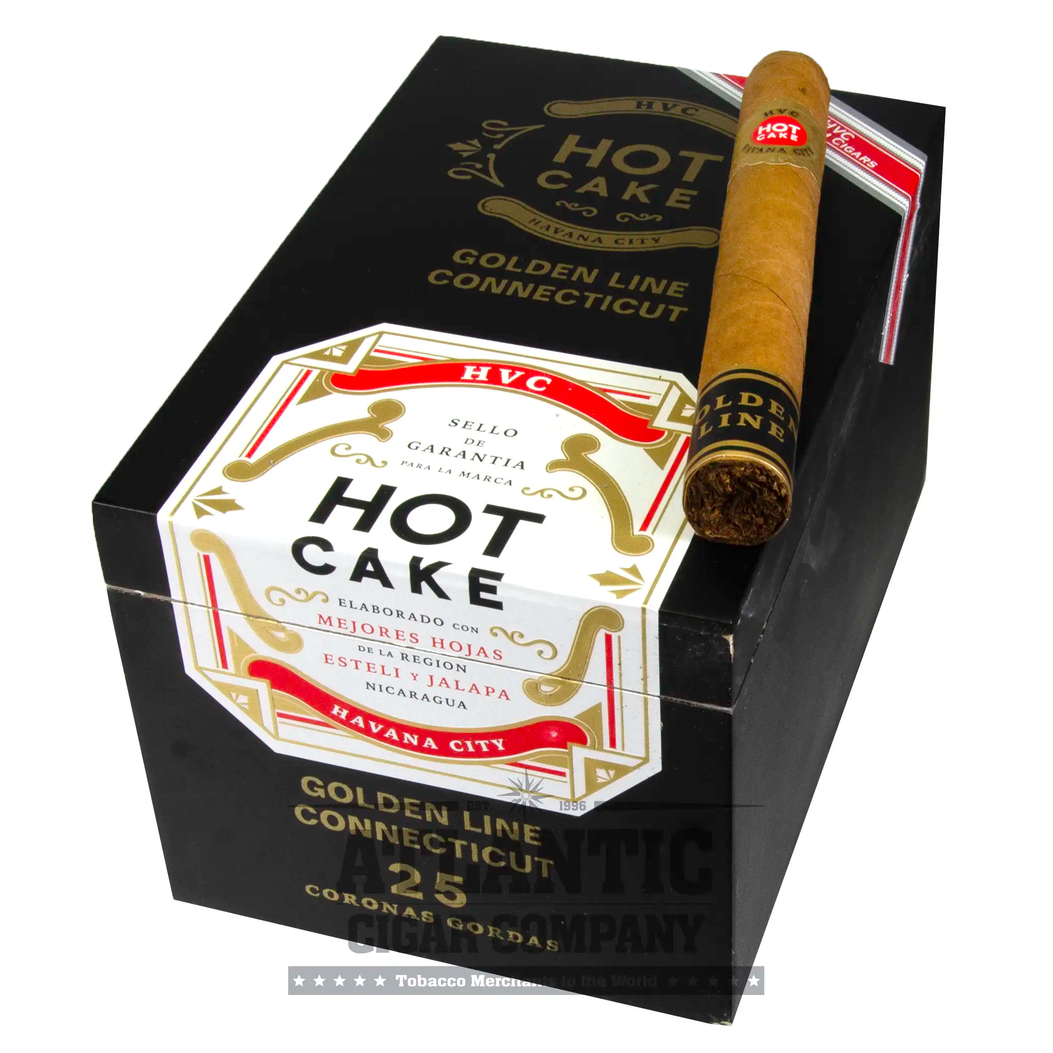 HVC Hot Cake Golden Line Connecticut Corona Gorda Cigars