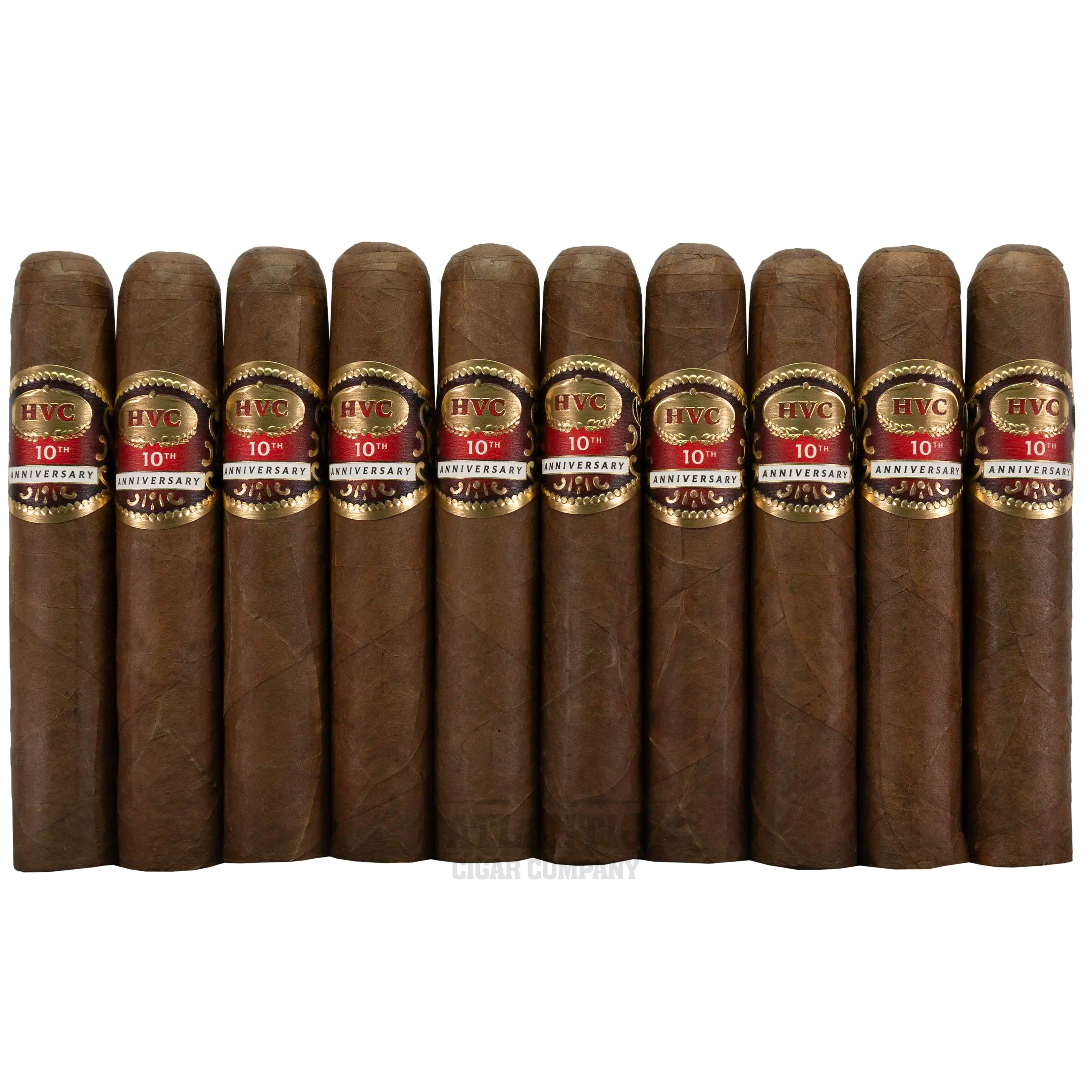 HVC 10th Anniversary Cigars Robusto 10-Pack | Atlantic Cigar Co.