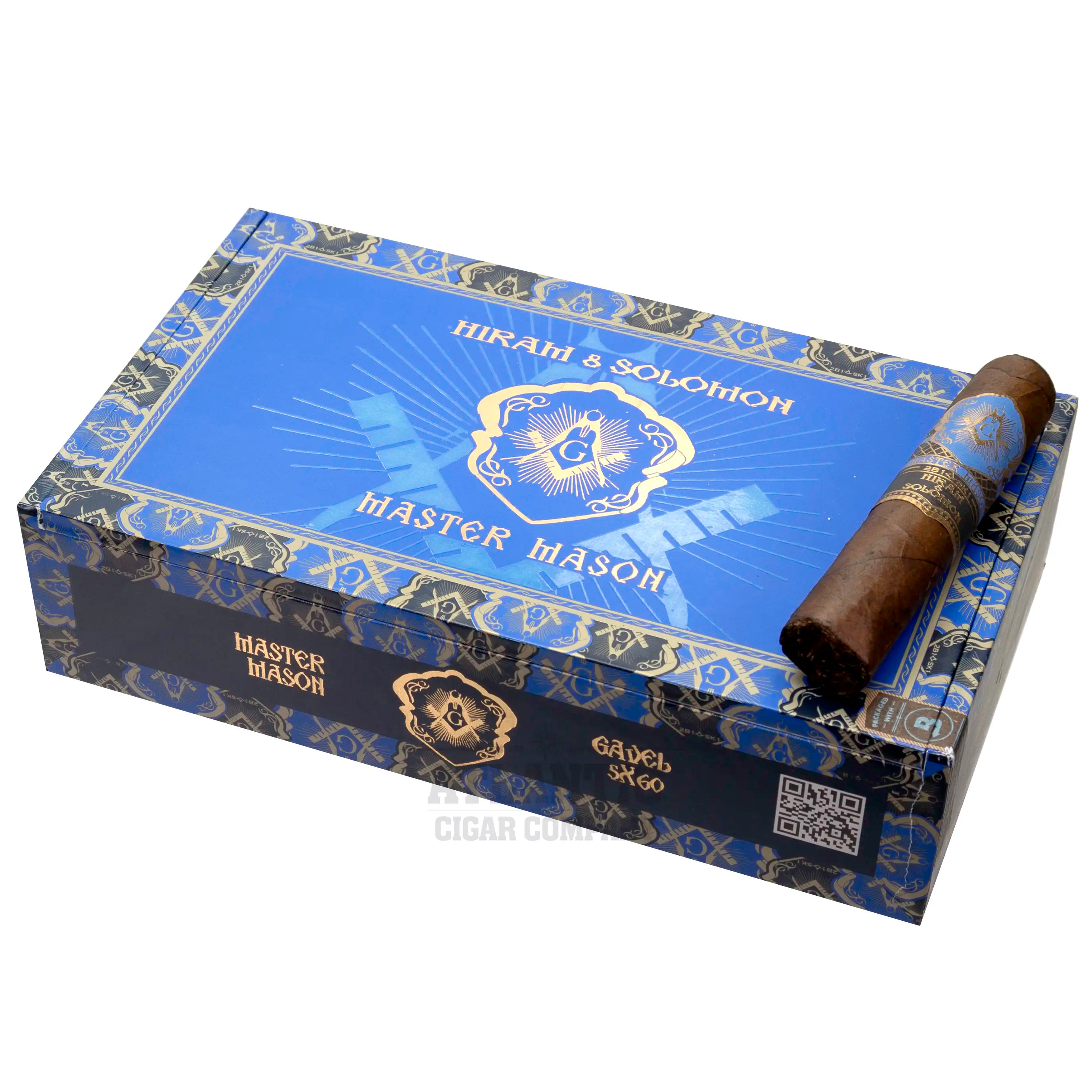 Hiram & Solomon Master Mason Maduro Gavel (5x60) Cigars | Atlantic