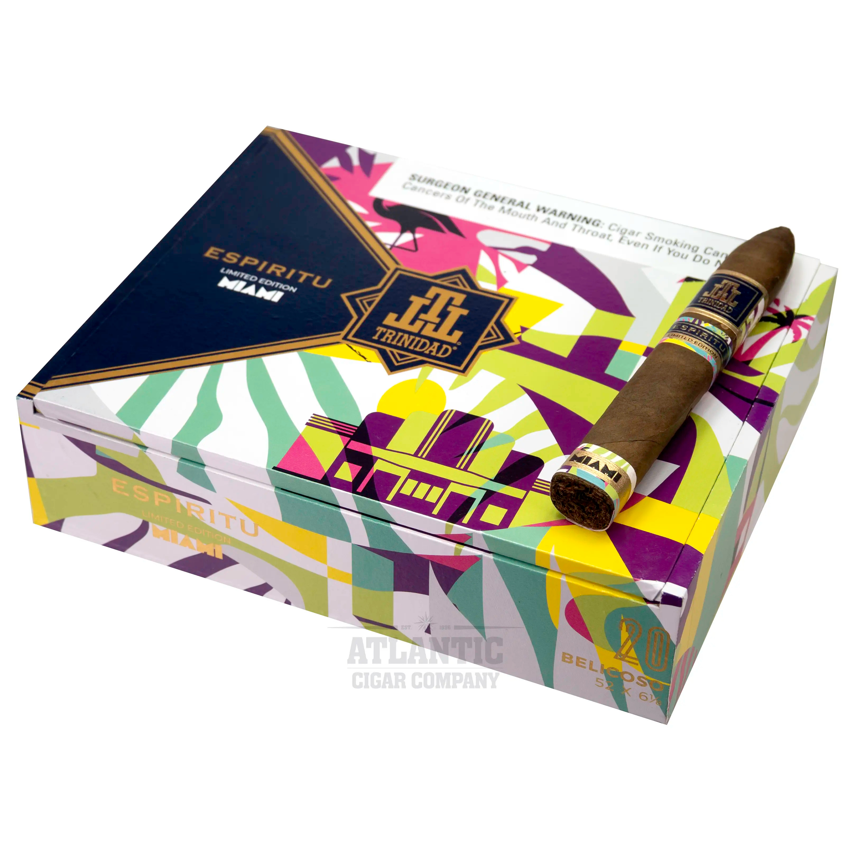 Trinidad Espiritu Miami Limited Edition Belicoso Cigars | Atlantic