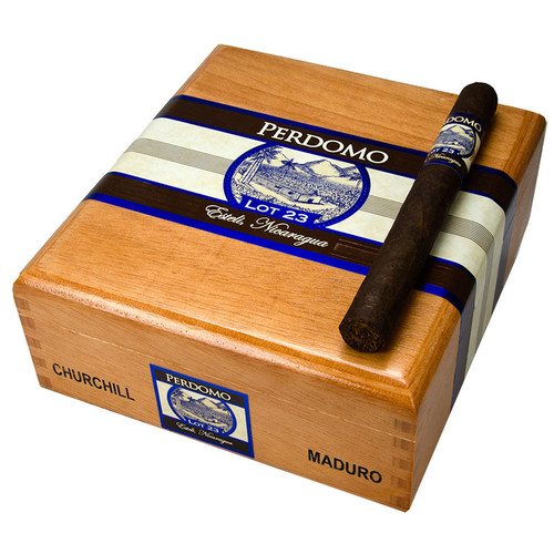 Perdomo Lot 23 Maduro Churchill cigar product image from Atlantic Cigar Company
