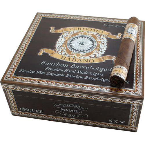 Perdomo Habano Bourbon Barrel Aged Maduro Epicure cigar product image from Atlantic Cigar Company