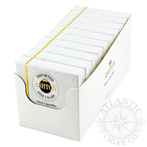 Ashton Small Cigars Mini Cigarillos 20's White Packs