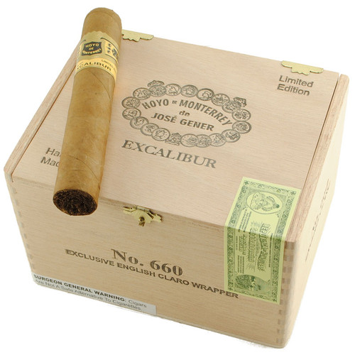 Hoyo De Monterrey Excalibur No. 660 Natural cigar product image from Atlantic Cigar Company