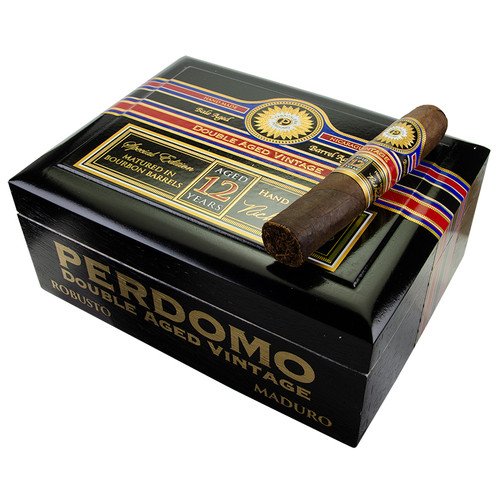 Perdomo Double Aged 12 Year Vintage Robusto Maduro cigar product image from Atlantic Cigar Company