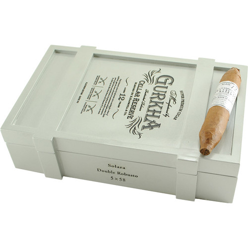 Gurkha Cellar Reserve 12 Year Platinum Solara Double Robusto cigar product image from Atlantic Cigar Company