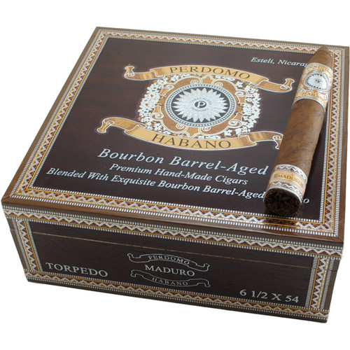 Perdomo Habano Bourbon Barrel Aged Maduro Torpedo cigar