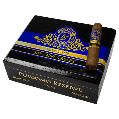 Perdomo 10th Anniversary Maduro Robusto (BP) cigar product image from Atlantic Cigar Company