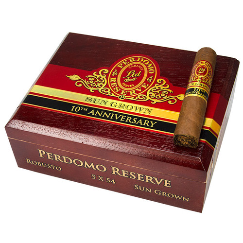 Perdomo 10th Anniversary Sungrown Robusto (BP) cigar product image from Atlantic Cigar Company