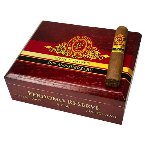 Perdomo 10th Anniversary Sungrown Super Toro (BP) cigar product image from Atlantic Cigar Company