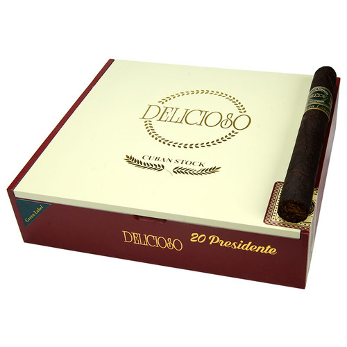Delicioso Flavored Cigars by Cuban Stock Mint Presidente 7x50