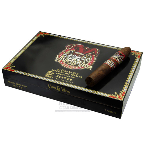 Viva La Vida by AJ Fernandez 5th Anniversario Jester Flat Belicoso cigar product image from Atlantic Cigar Company