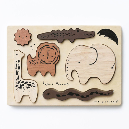Wooden Tray Puzzle | Safari Animals Wooden Tray Puzzle | Safari Animals