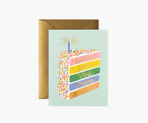 Rifle Paper Cake Slice Birthday Card
