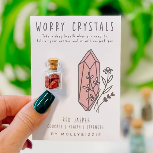 Worry Crystals | Red Jasper Worry Crystals | Red Jasper