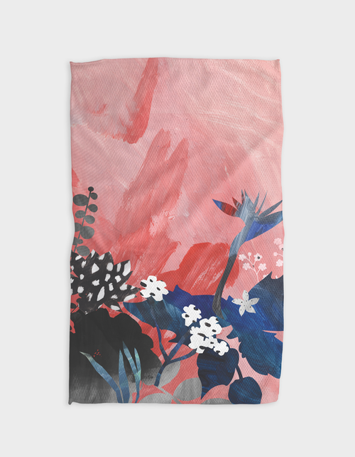 Geometry House| Kitchen Tea Towel | Pink Sky Geometry House| Kitchen Tea Towel | Pink Sky