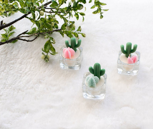 Cactus/Succulent Tea Light Candle Cactus/Succulent Tea Light Candle