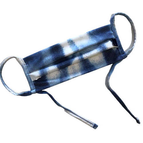 Face Mask | Blue Tie Dye Face Mask | Blue Tie Dye