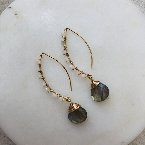 Candy Collection | Moonstone & Labradorite Earrings Candy Collection | Moonstone & Labradorite Earrings