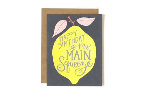 Lemon Birthday Main Squeeze Card Lemon Birthday Main Squeeze Card