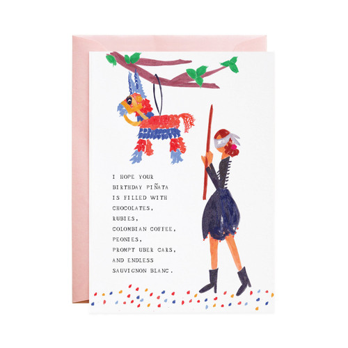 My Birthday Piñata Greeting Card My Birthday Piñata Greeting Card