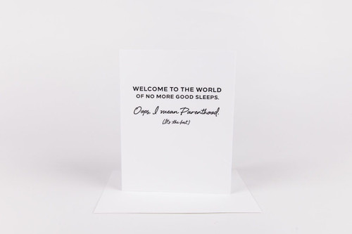 Welcome To Parenthood Card Welcome To Parenthood Card