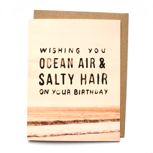 Ocean Birthday Card Ocean Birthday Card