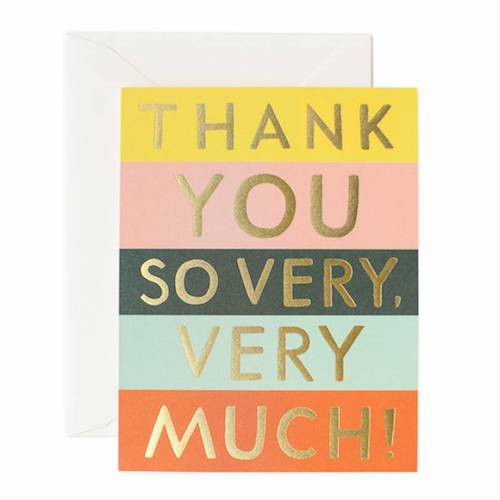 Color Block Thank You Card Color Block Thank You Card